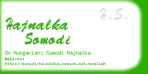 hajnalka somodi business card